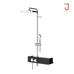 [JCL] 선반형 해바라기 샤워 수전 J1-3000 럭셔리-CB 크롬무광블랙